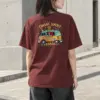 "Chasing Sunset Roads" Heavyweight Unisex Crewneck T-shirt | Gildan 5000