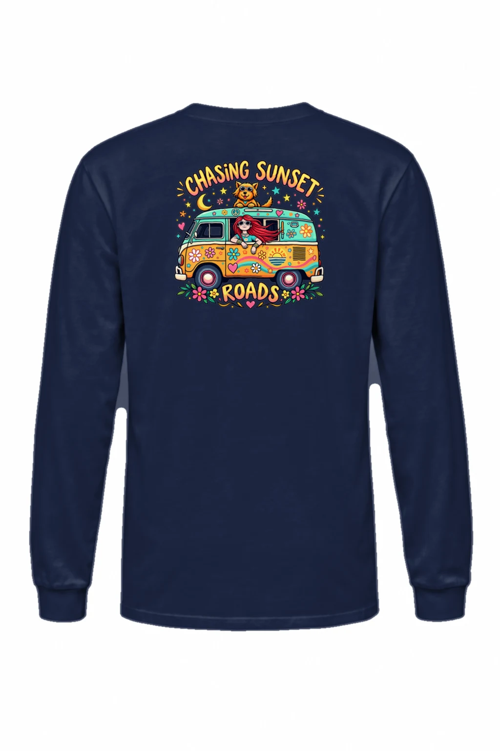 "Chasing Sunset Roads" Unisex Longsleeve T-shirt | Gildan 2400