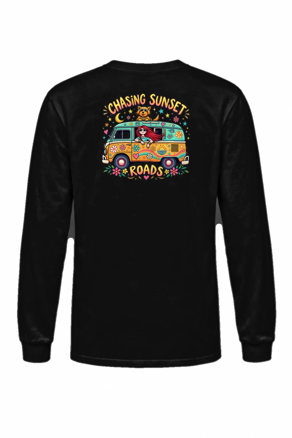 "Chasing Sunset Roads" Unisex Longsleeve T-shirt | Gildan 2400