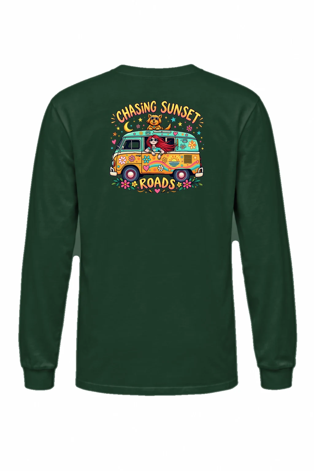 "Chasing Sunset Roads" Unisex Longsleeve T-shirt | Gildan 2400
