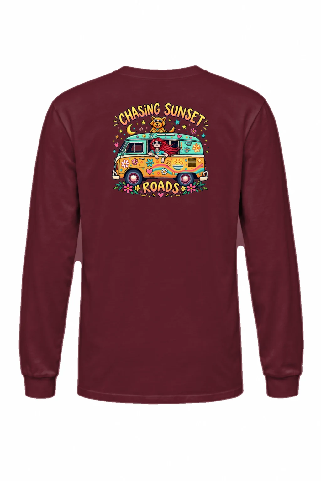 "Chasing Sunset Roads" Unisex Longsleeve T-shirt | Gildan 2400