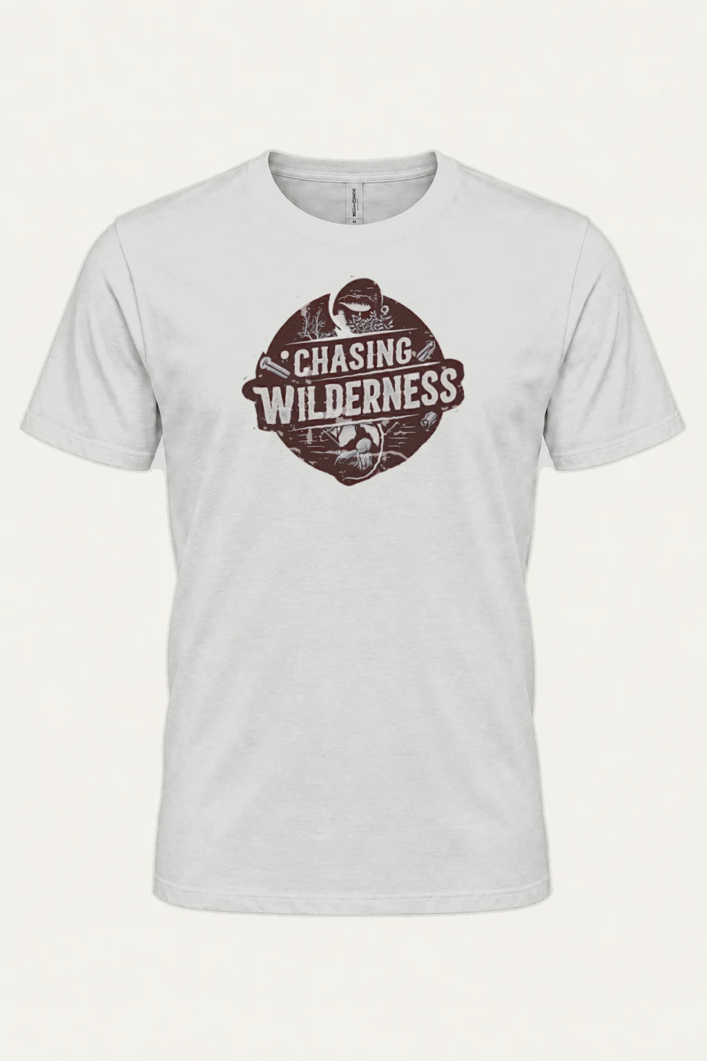 "Chasing Wilderness" Heavyweight Unisex Crewneck T-shirt | Gildan 5000