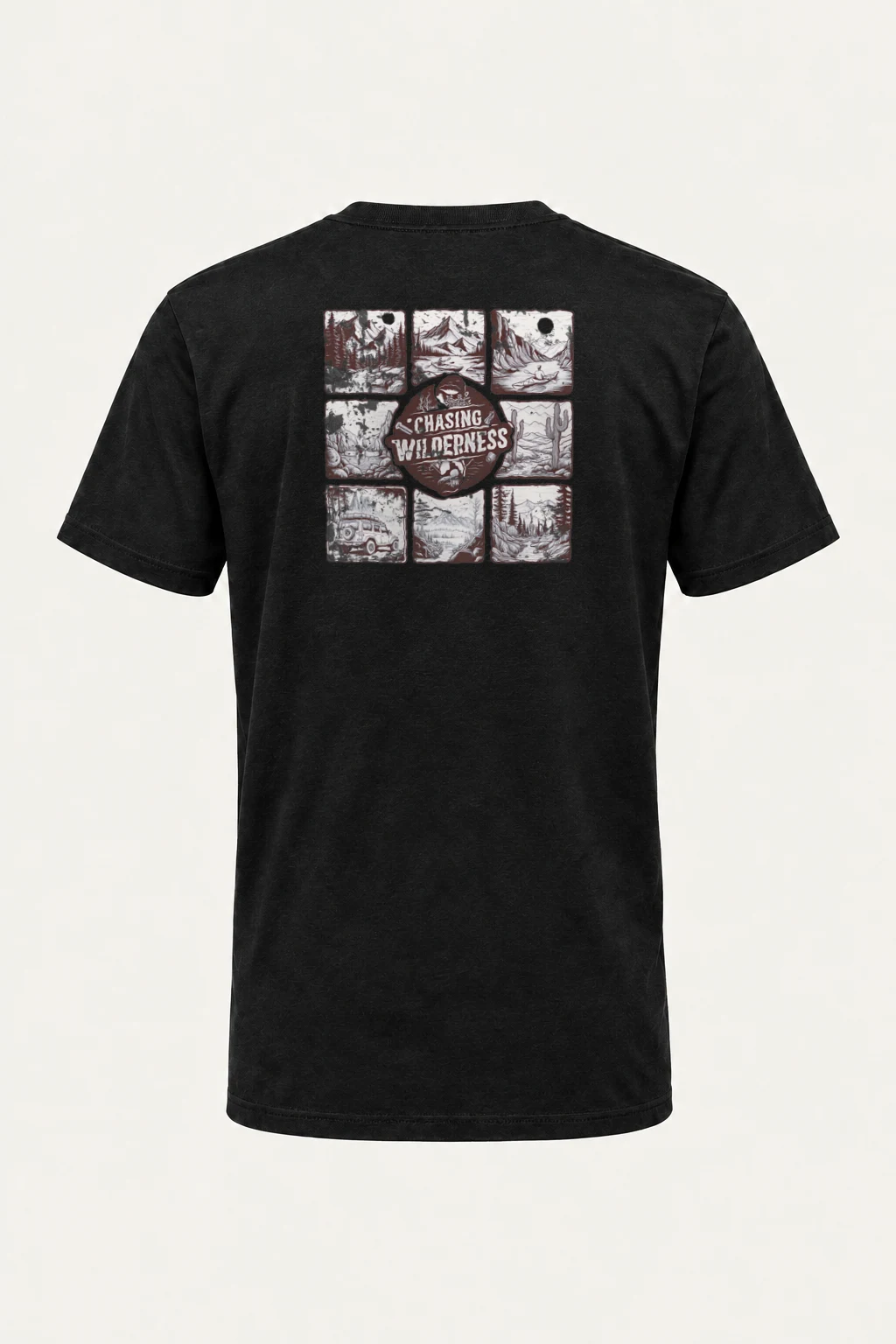 "Chasing Wilderness" Heavyweight Unisex Crewneck T-shirt | Gildan 5000
