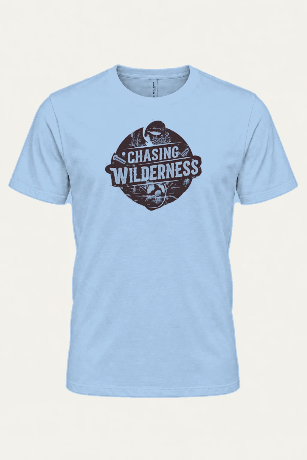 "Chasing Wilderness" Heavyweight Unisex Crewneck T-shirt | Gildan 5000