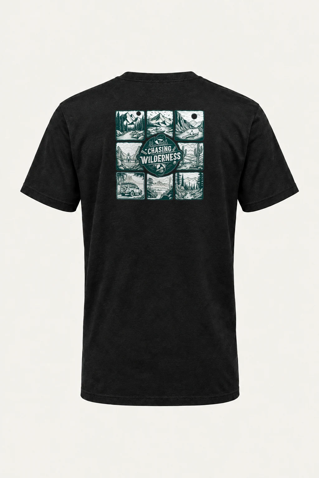 "Chasing Wilderness" Heavyweight Unisex Crewneck T-shirt | Gildan 5000