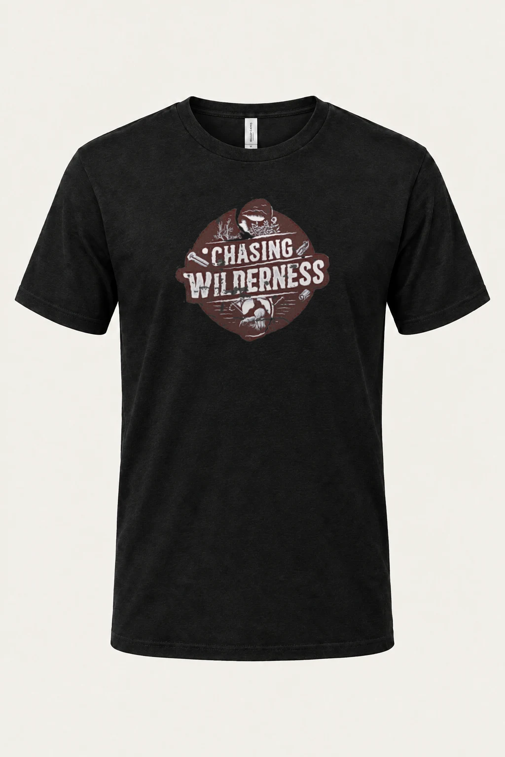 "Chasing Wilderness" Heavyweight Unisex Crewneck T-shirt | Gildan 5000