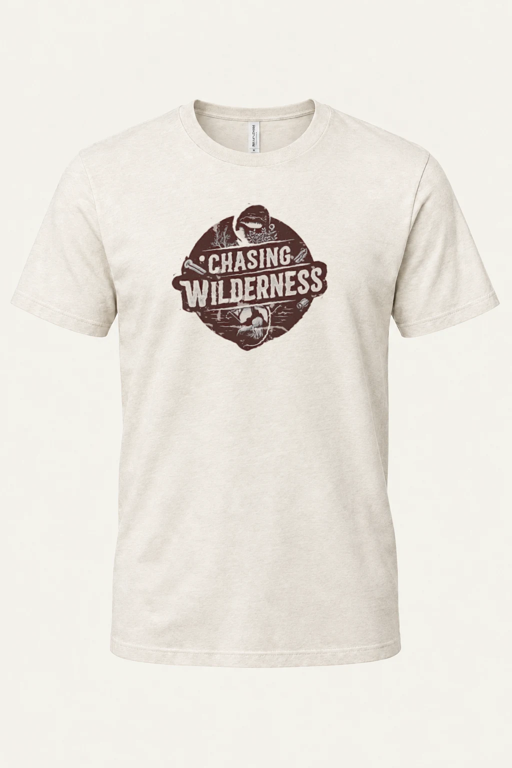 "Chasing Wilderness" Heavyweight Unisex Crewneck T-shirt | Gildan 5000