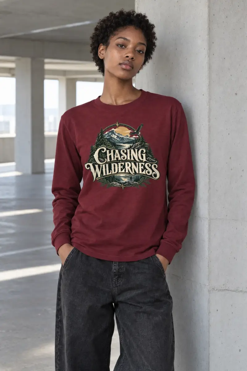 "Chasing Wilderness" Unisex Longsleeve T-shirt | Gildan 2400