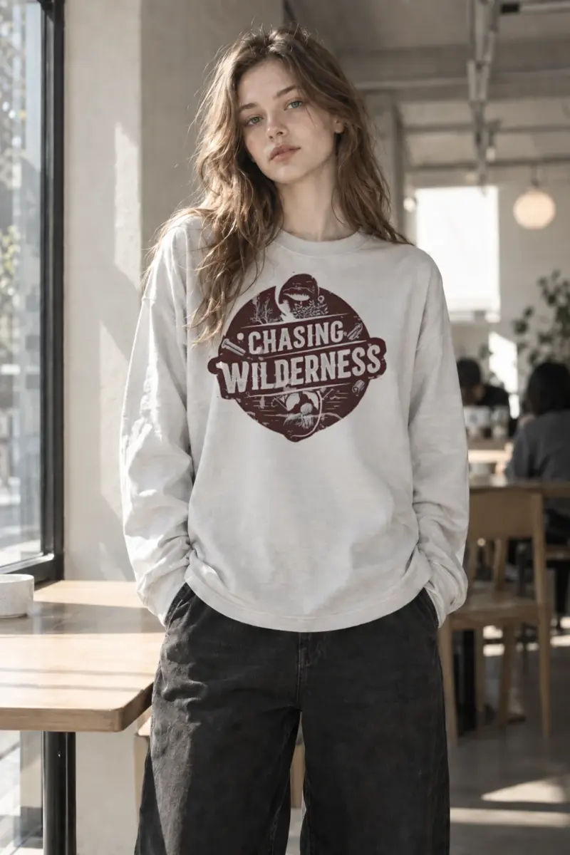 “Chasing Wilderness” Unisex Longsleeve T-shirt | Gildan 2400