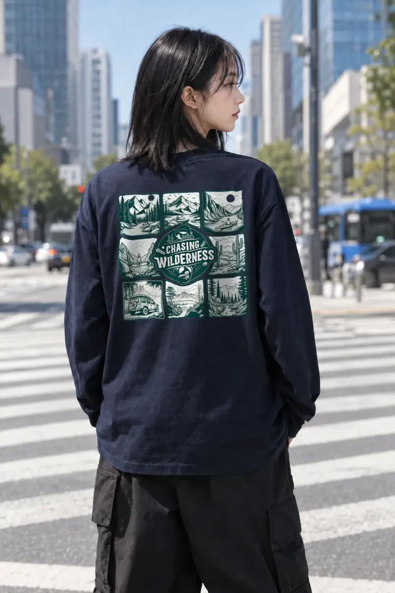 "Chasing Wilderness" Unisex Longsleeve T-shirt | Gildan 2400