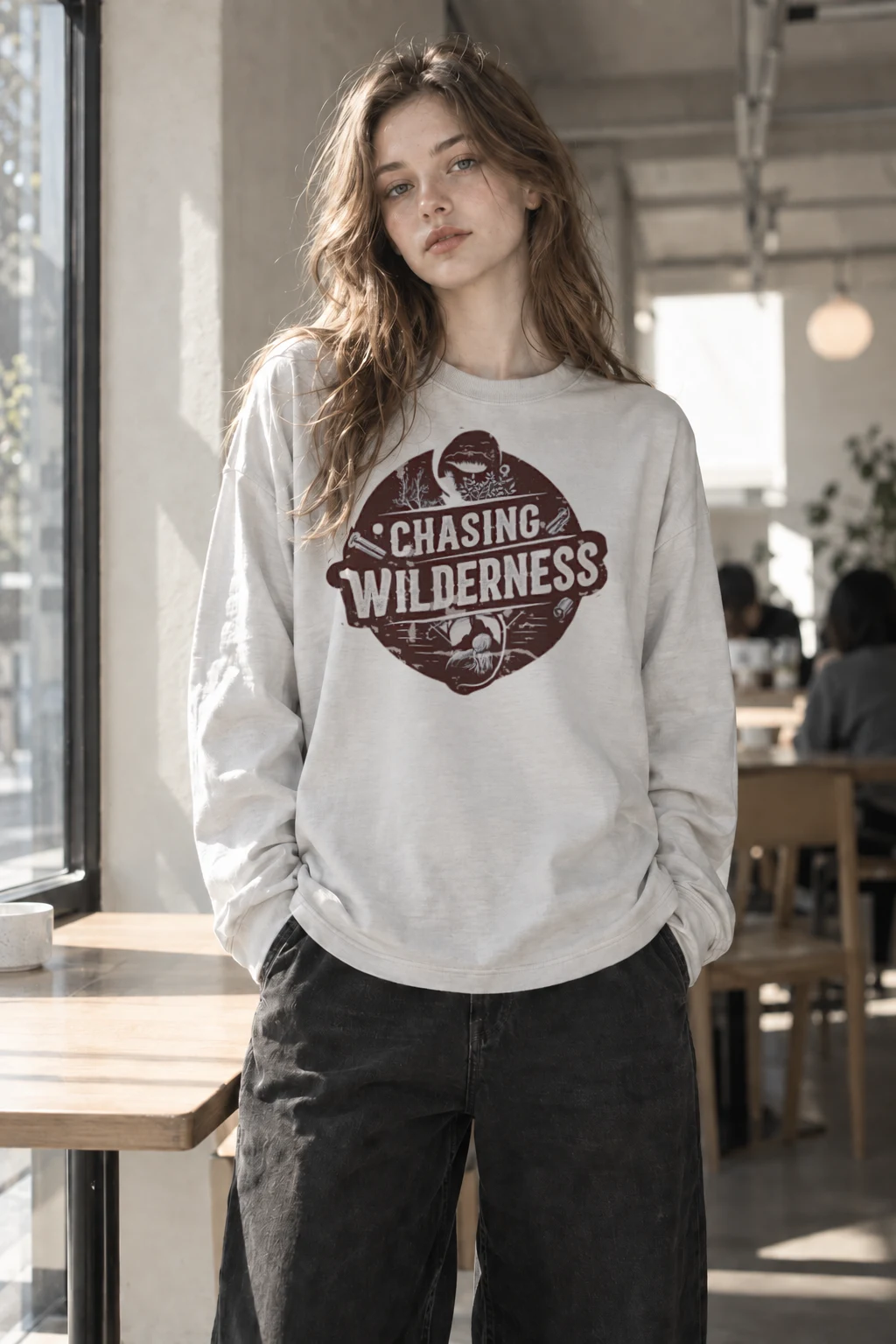 "Chasing Wilderness" Unisex Longsleeve T-shirt | Gildan 2400