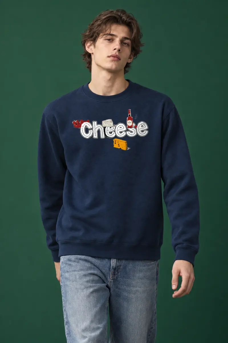 "Cheese Camembert" Heavy Blend Unisex Crewneck Sweatshirt