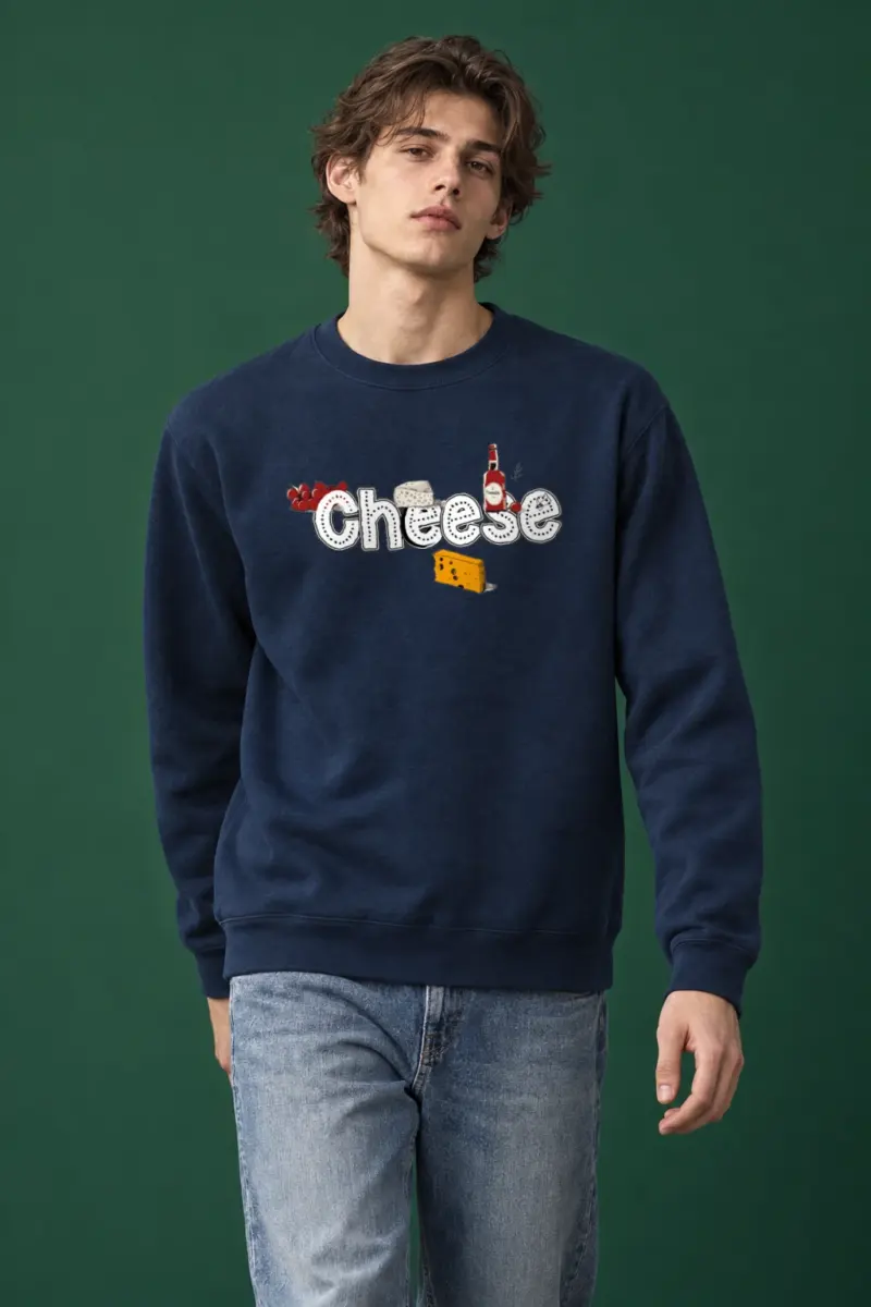 "Cheese Camembert" Heavy Blend Unisex Crewneck Sweatshirt
