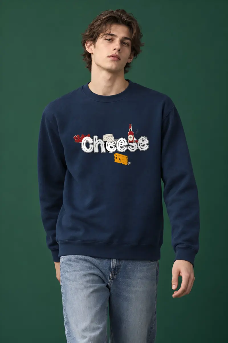 "Cheese Camembert" Heavy Blend Unisex Crewneck Sweatshirt