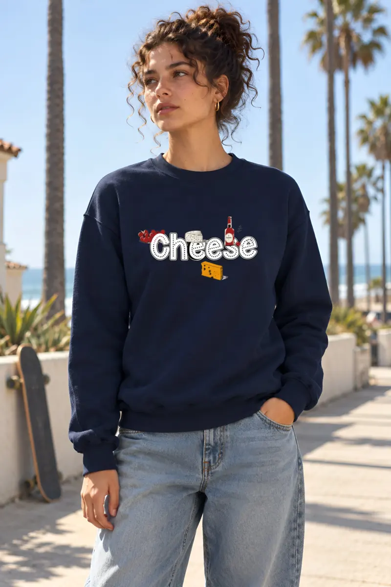 "Cheese Camembert" Heavy Blend Unisex Crewneck Sweatshirt