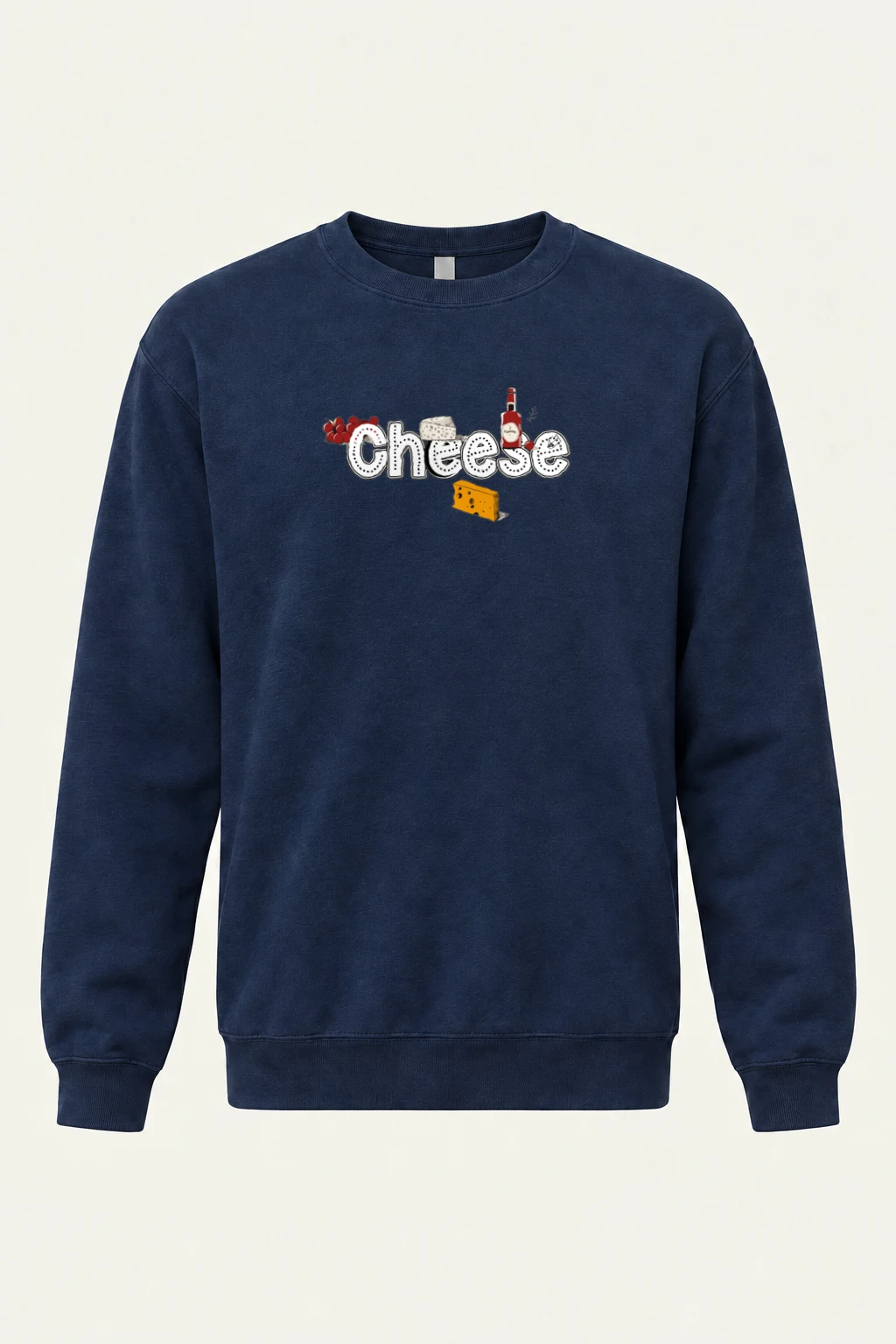 "Cheese Camembert" Heavy Blend Unisex Crewneck Sweatshirt | Gildan 18000