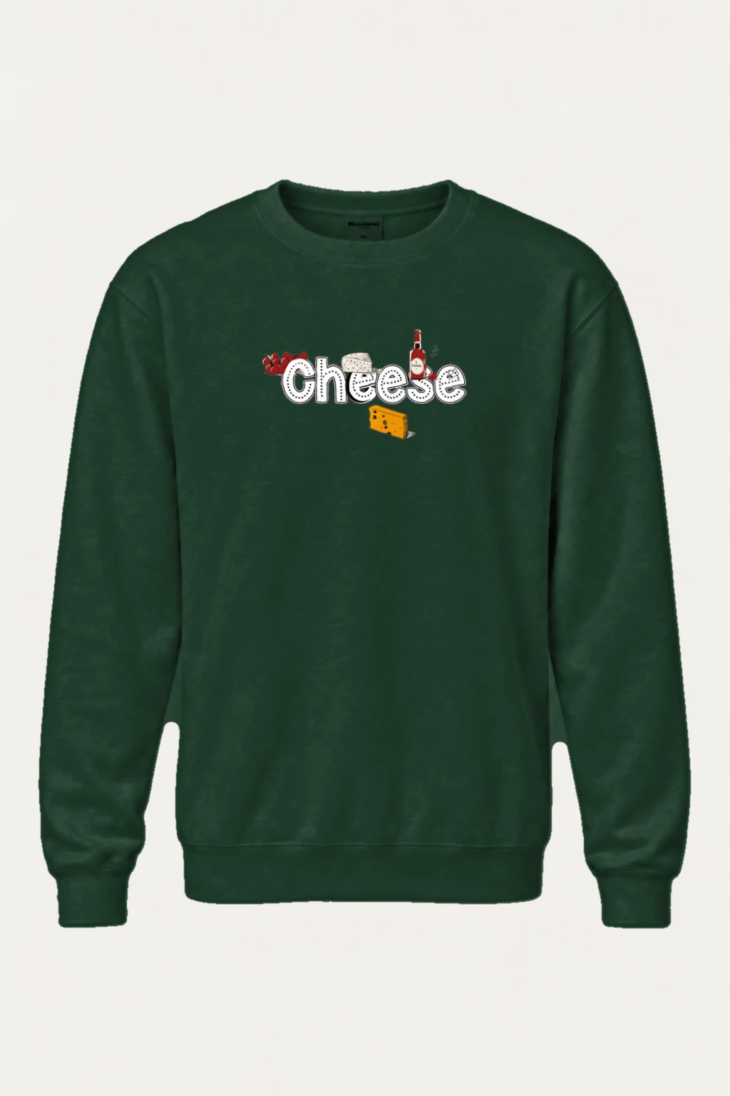 "Cheese Camembert" Heavy Blend Unisex Crewneck Sweatshirt | Gildan 18000