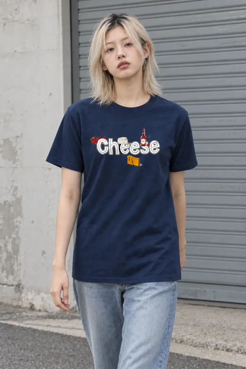 "Cheese Camembert" Heavyweight Unisex Crewneck T-shirt