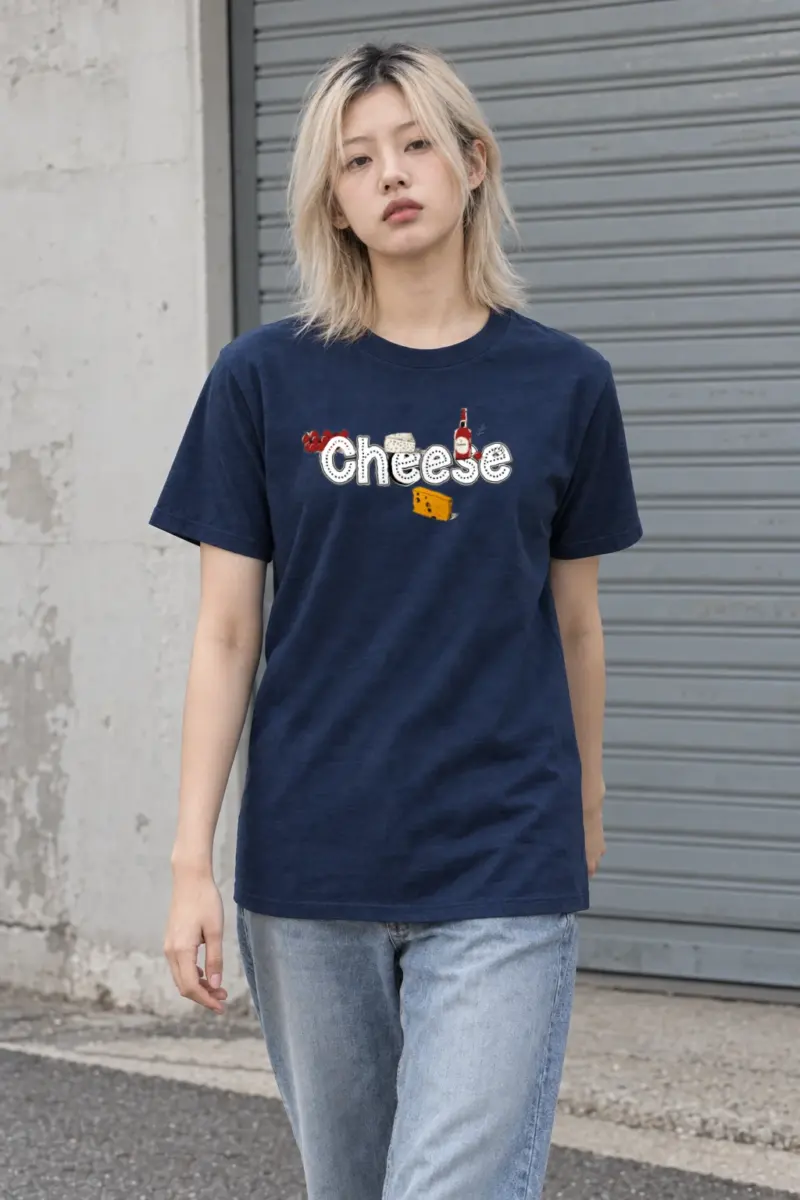 "Cheese Camembert" Heavyweight Unisex Crewneck T-shirt