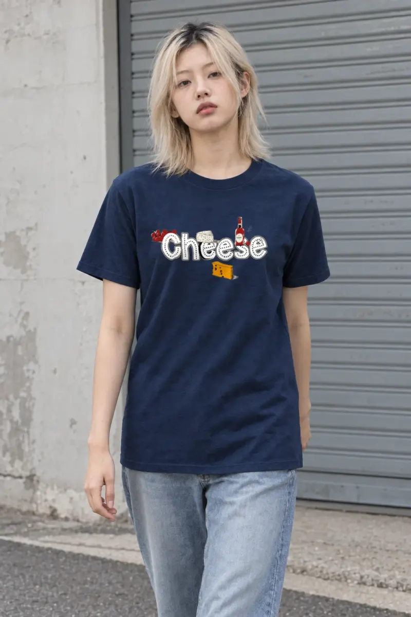 "Cheese Camembert" Heavyweight Unisex Crewneck T-shirt