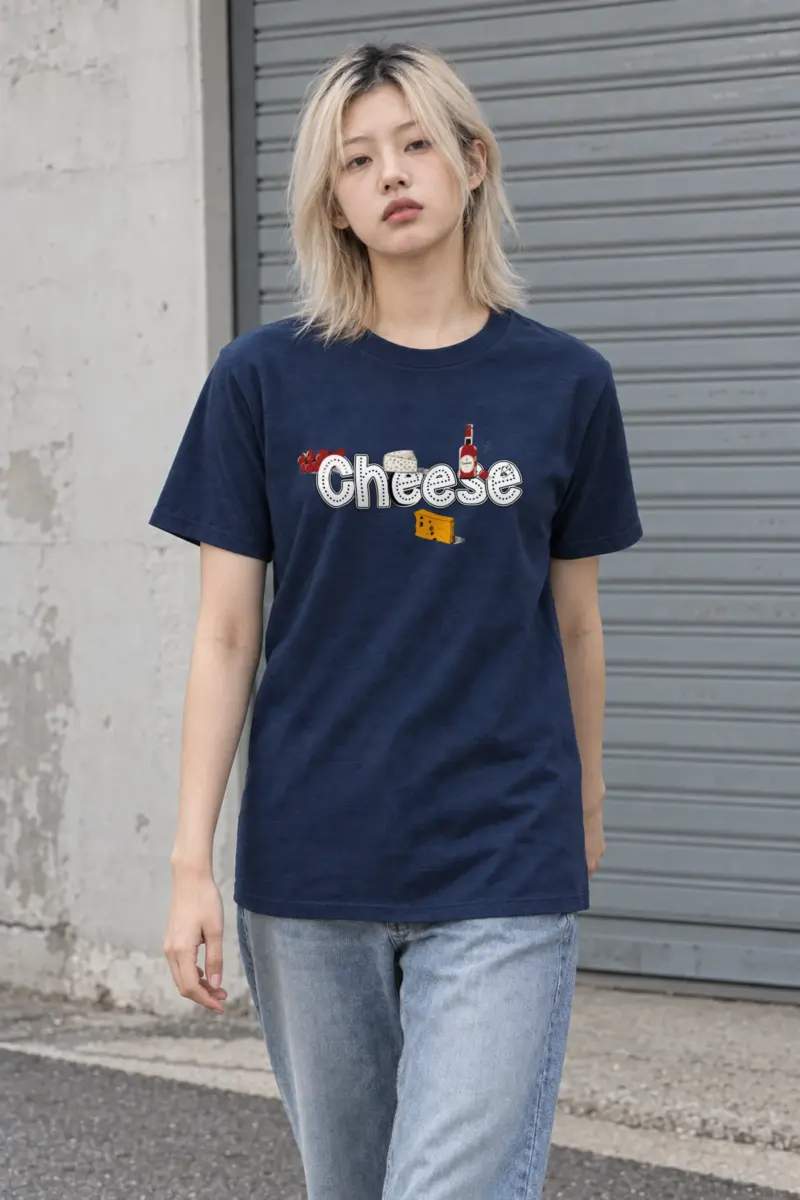 "Cheese Camembert" Heavyweight Unisex Crewneck T-shirt