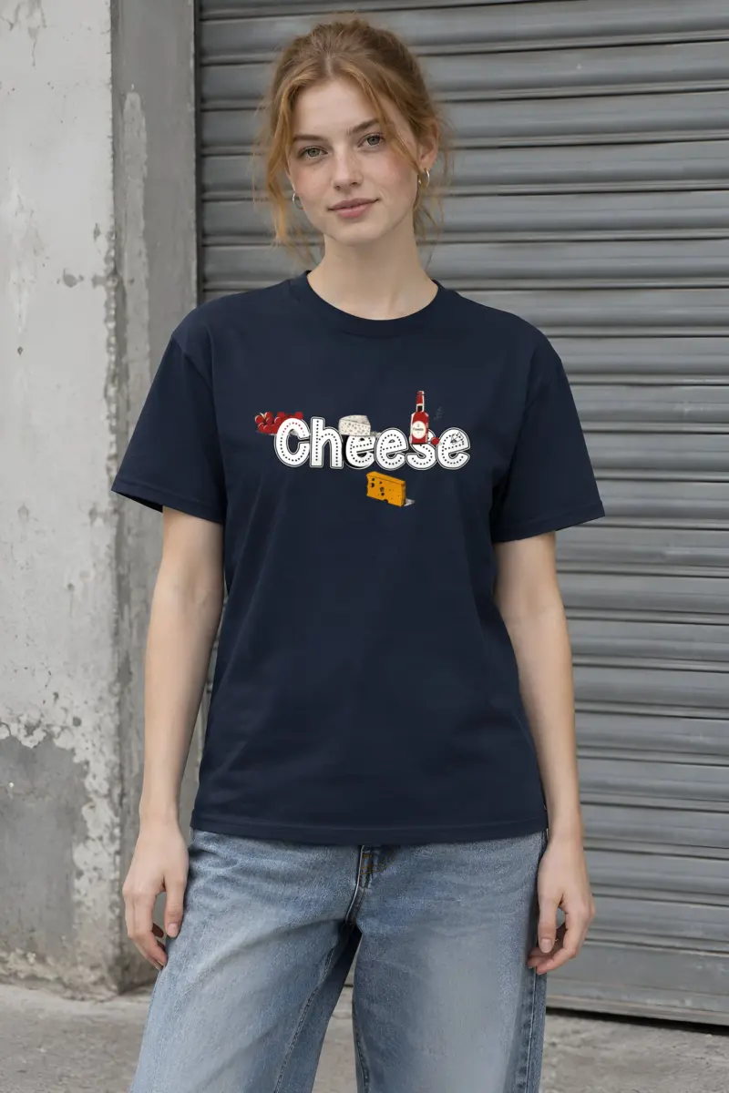 "Cheese Camembert" Heavyweight Unisex Crewneck T-shirt