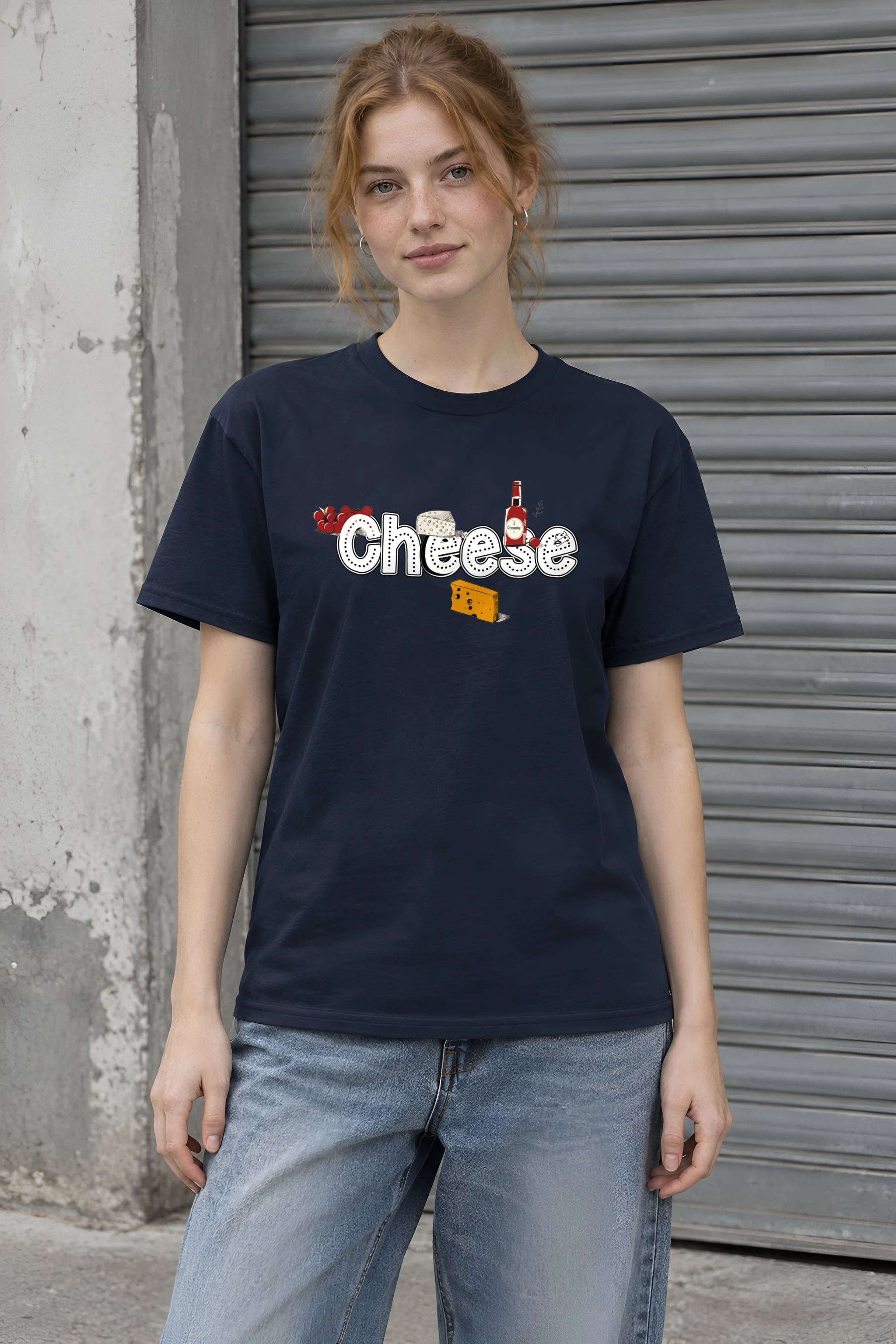 "Cheese Camembert" Heavyweight Unisex Crewneck T-shirt