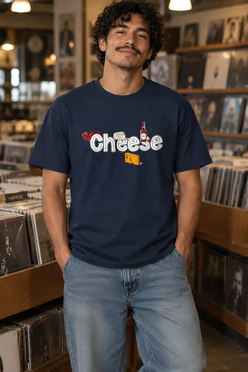 "Cheese Camembert" Heavyweight Unisex Crewneck T-shirt