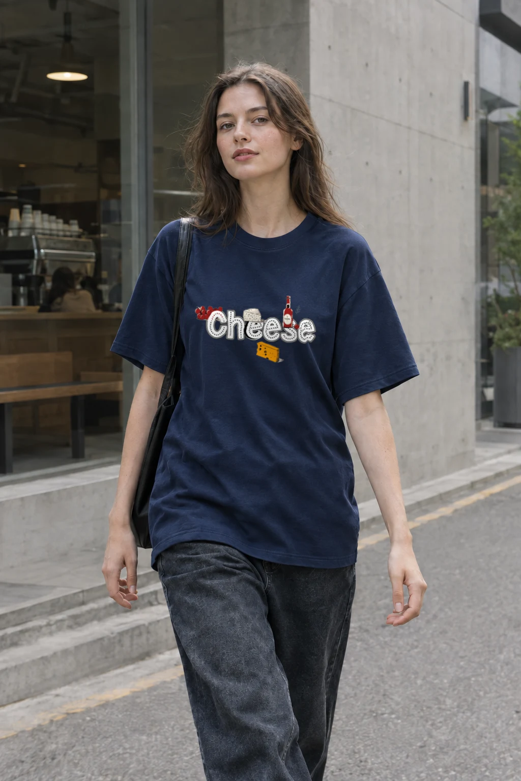 "Cheese Camembert" Heavyweight Unisex Crewneck T-shirt | Gildan 5000