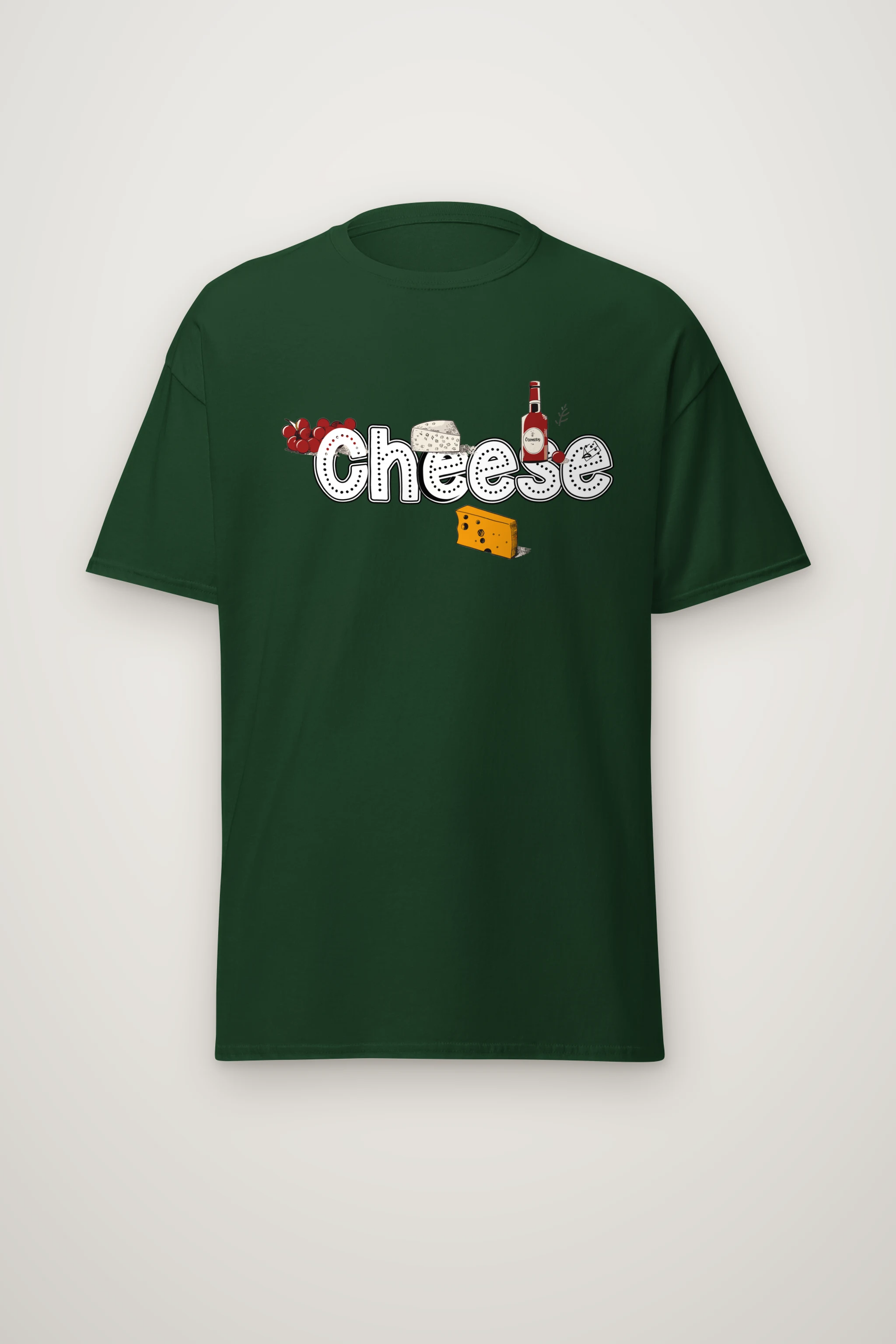 "Cheese Camembert" Heavyweight Unisex Crewneck T-shirt