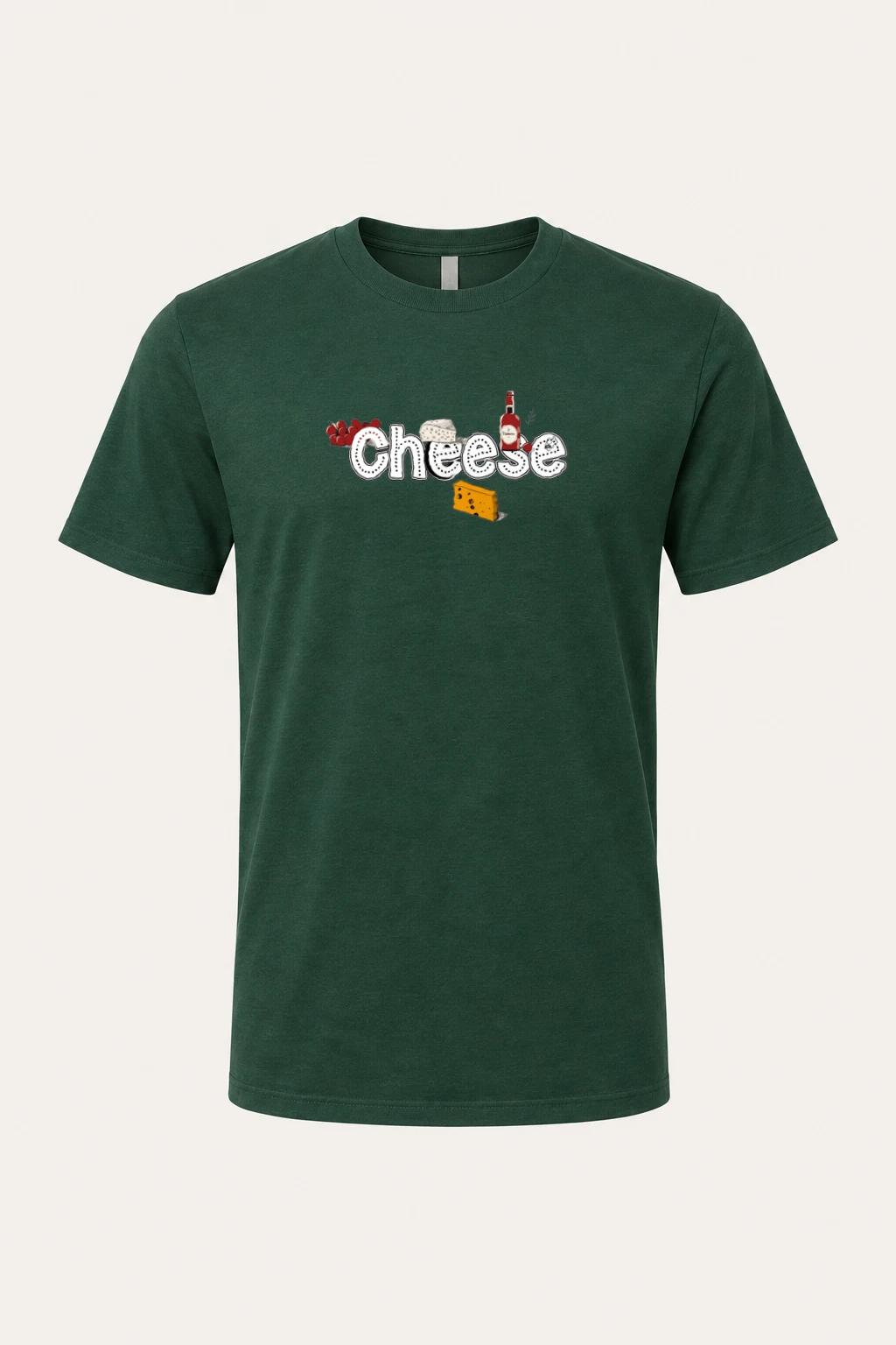 "Cheese Camembert" Heavyweight Unisex Crewneck T-shirt | Gildan 5000