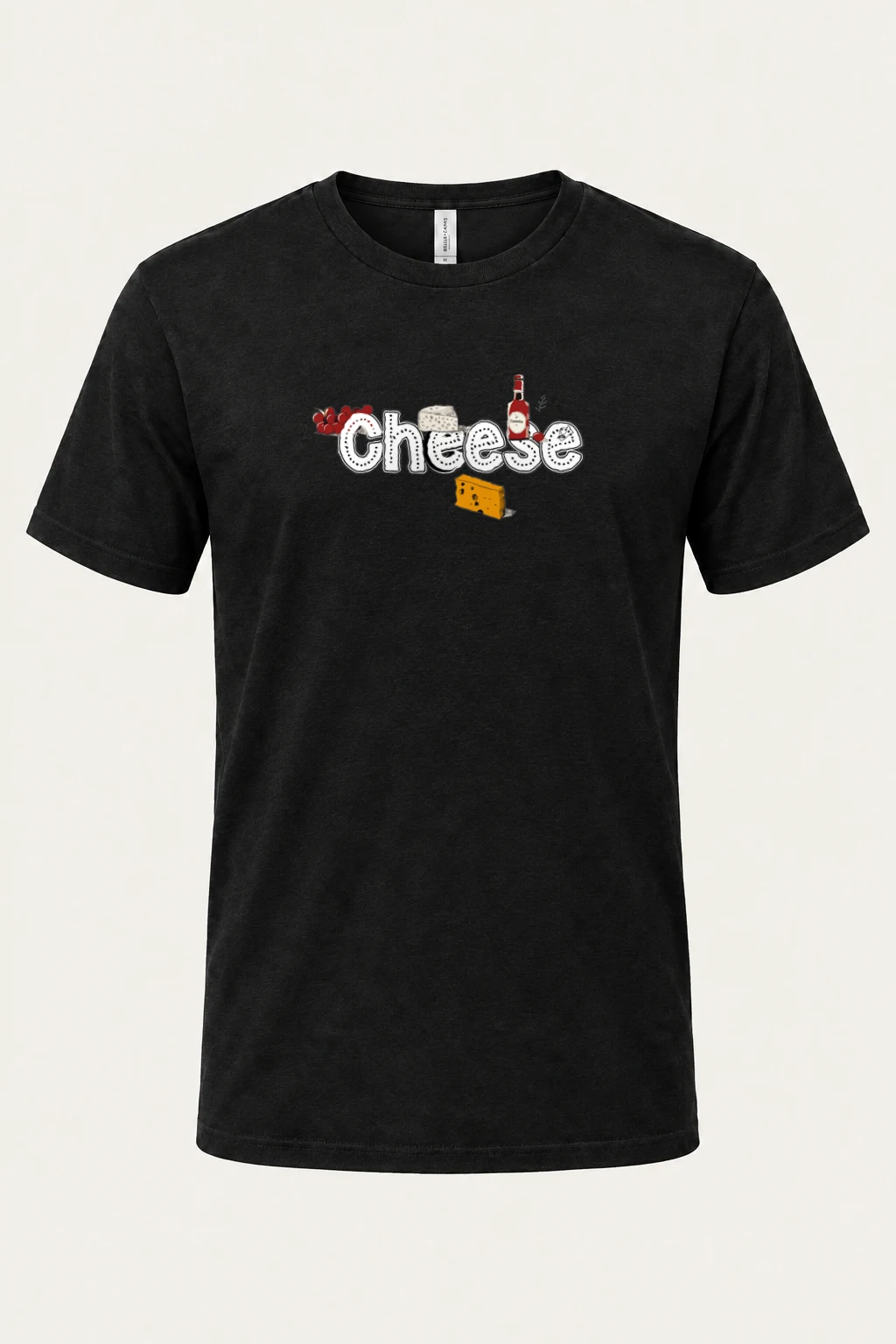 "Cheese Camembert" Heavyweight Unisex Crewneck T-shirt | Gildan 5000