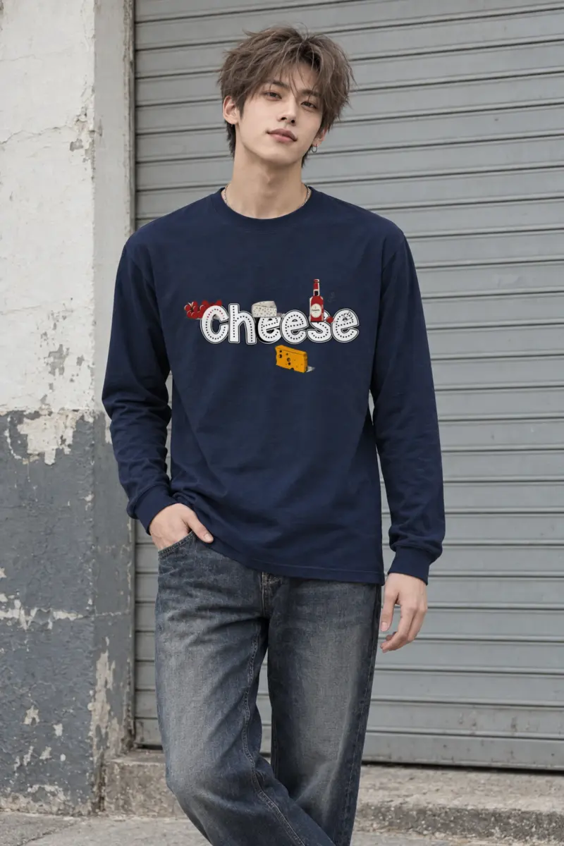"Cheese Camembert" Unisex Longsleeve T-shirt