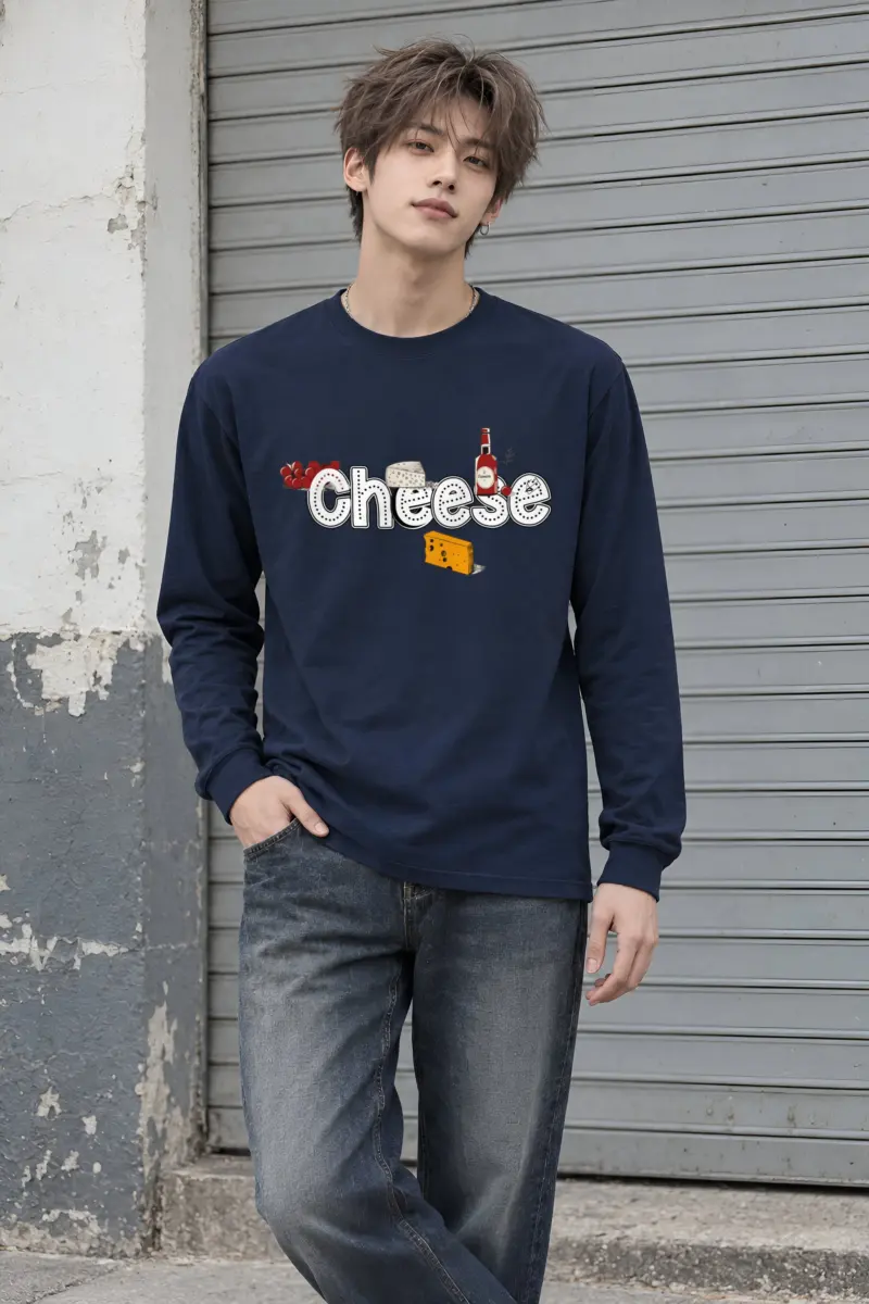 "Cheese Camembert" Unisex Longsleeve T-shirt