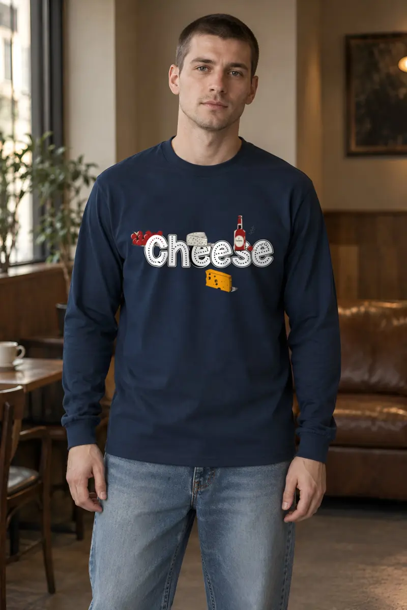 "Cheese Camembert" Unisex Longsleeve T-shirt