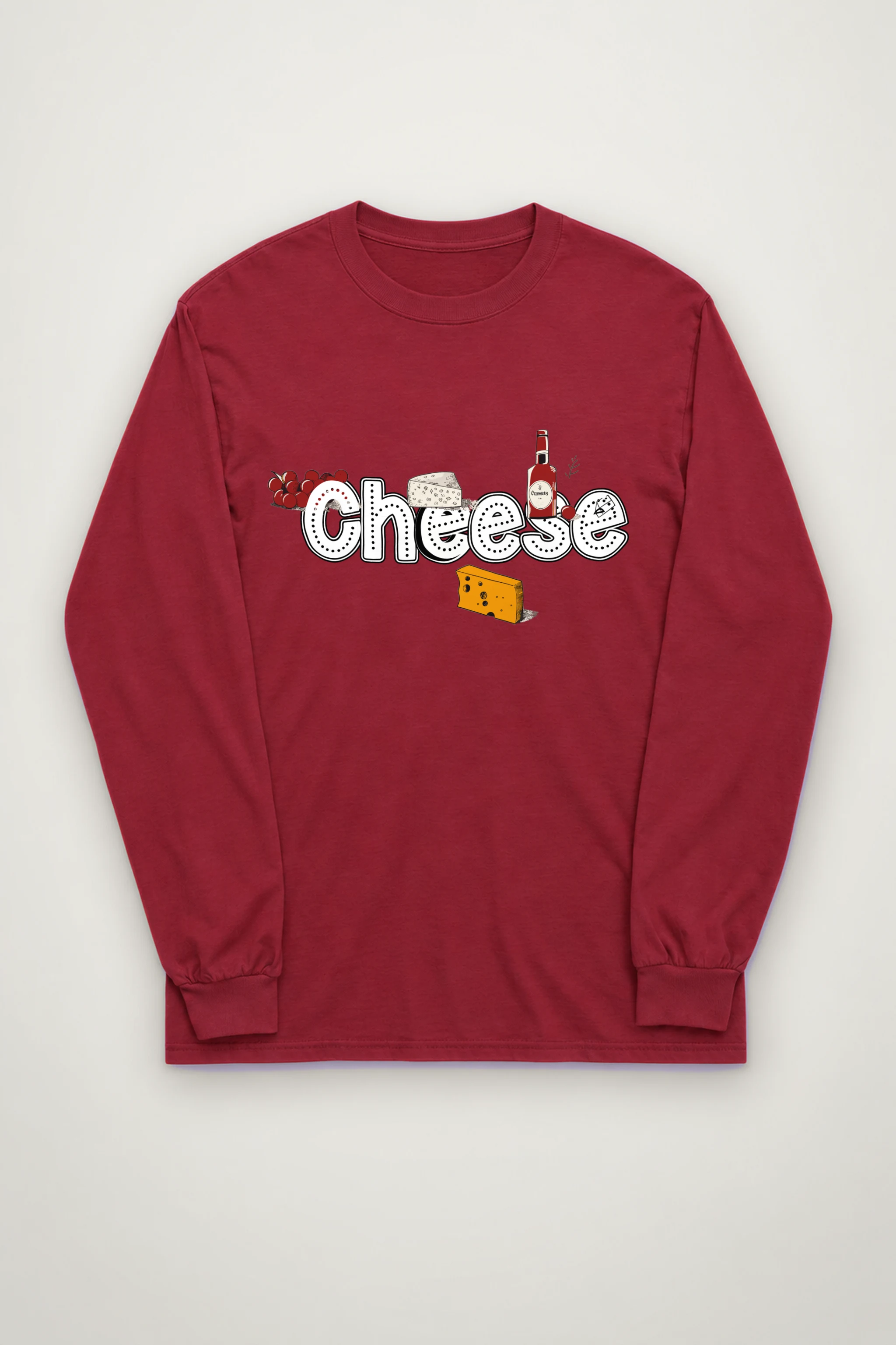 "Cheese Camembert" Unisex Longsleeve T-shirt