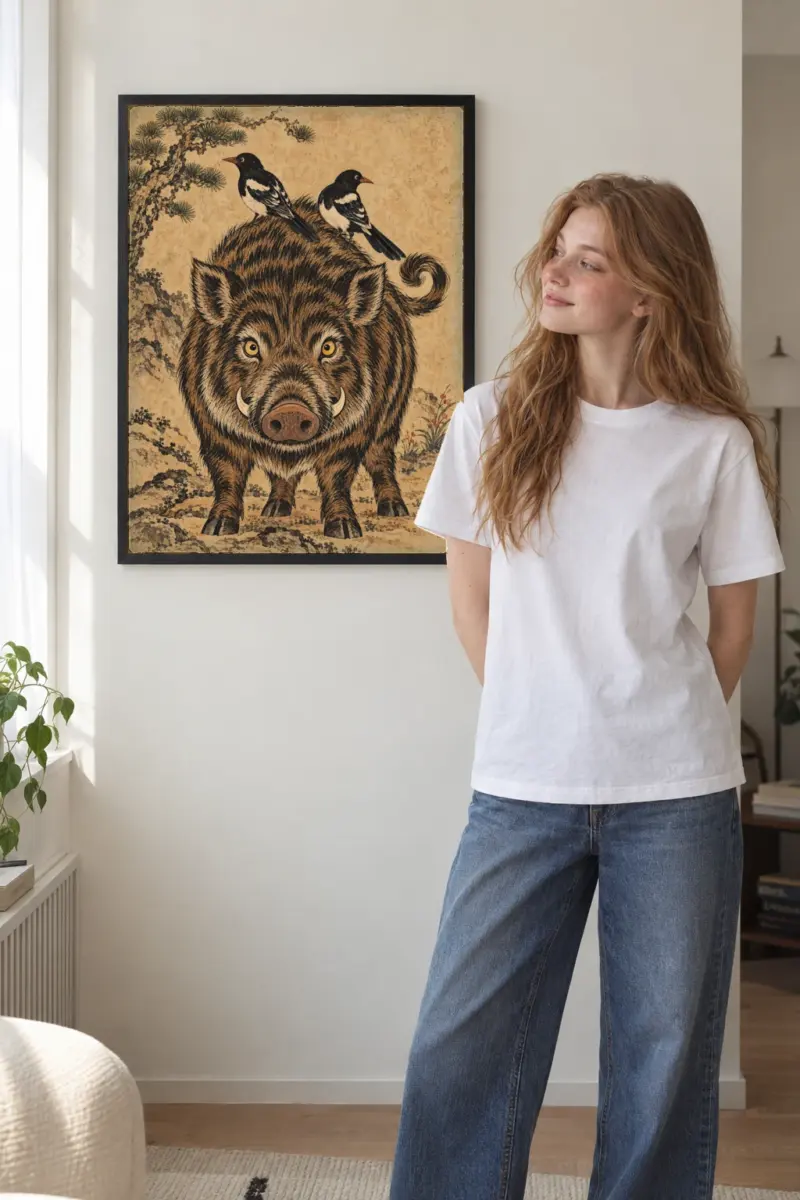 “Cheongmyeong” Premium Wooden Framed Poster