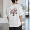 "Cherry Blossom Roots" Heavyweight Unisex Crewneck T-shirt | Gildan 5000