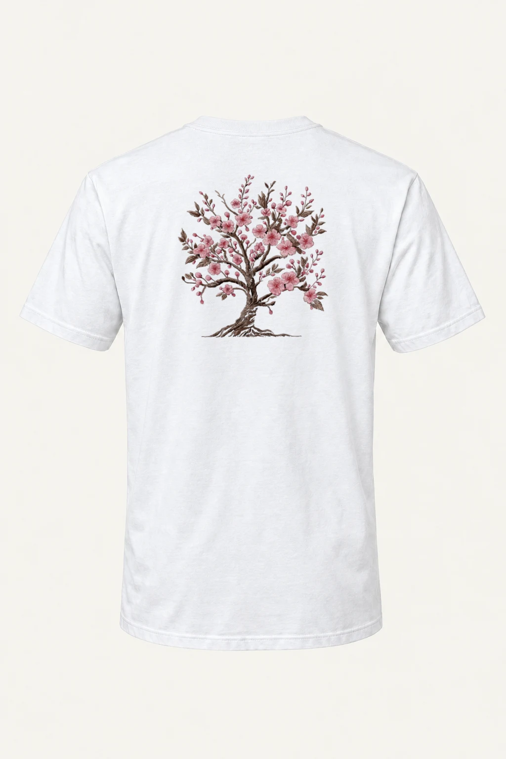 "Cherry Blossom Roots" Heavyweight Unisex Crewneck T-shirt | Gildan 5000