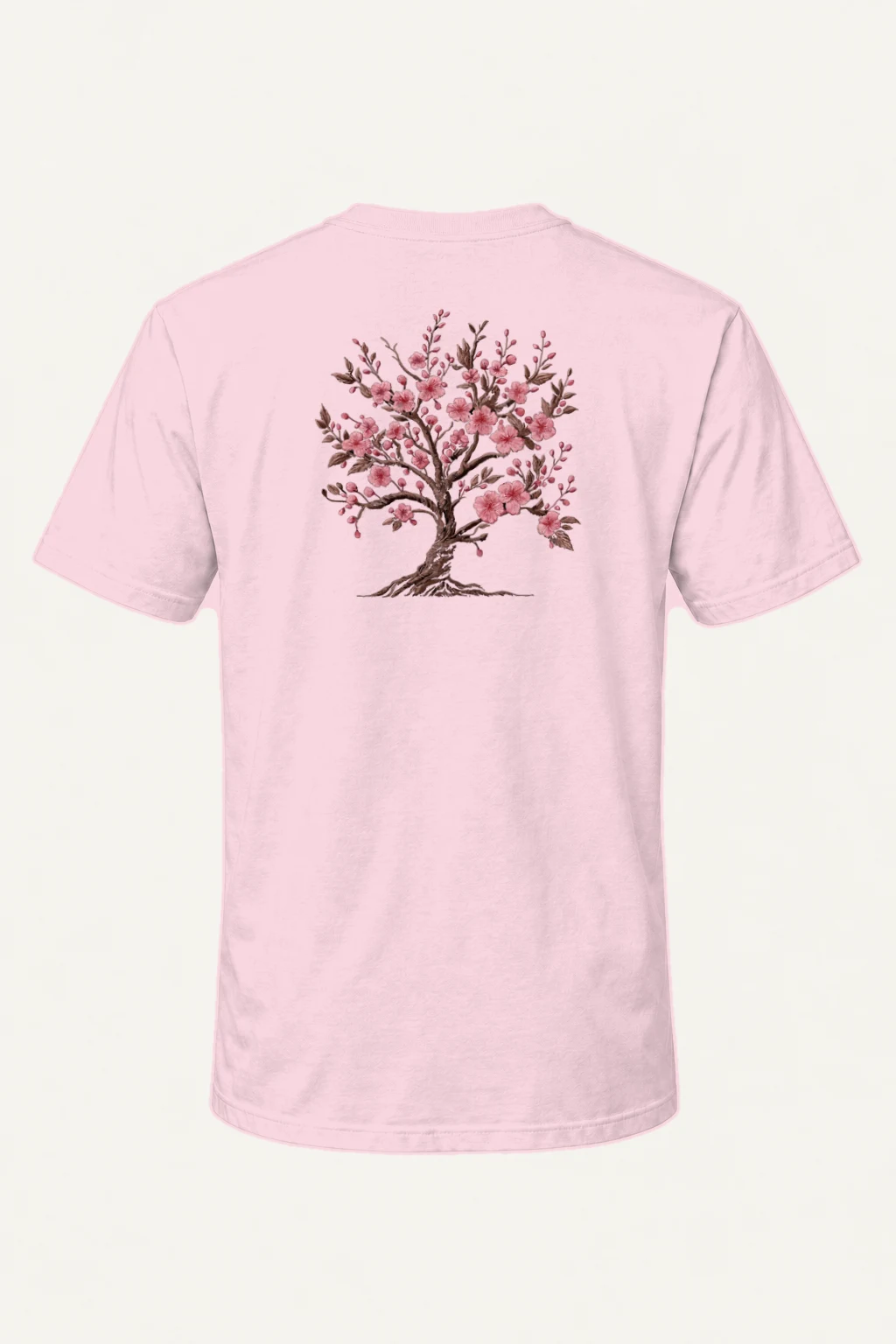 "Cherry Blossom Roots" Heavyweight Unisex Crewneck T-shirt | Gildan 5000