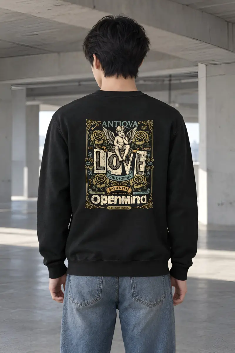 "Cherub Love Philosophy" Heavy Blend Unisex Crewneck Sweatshirt