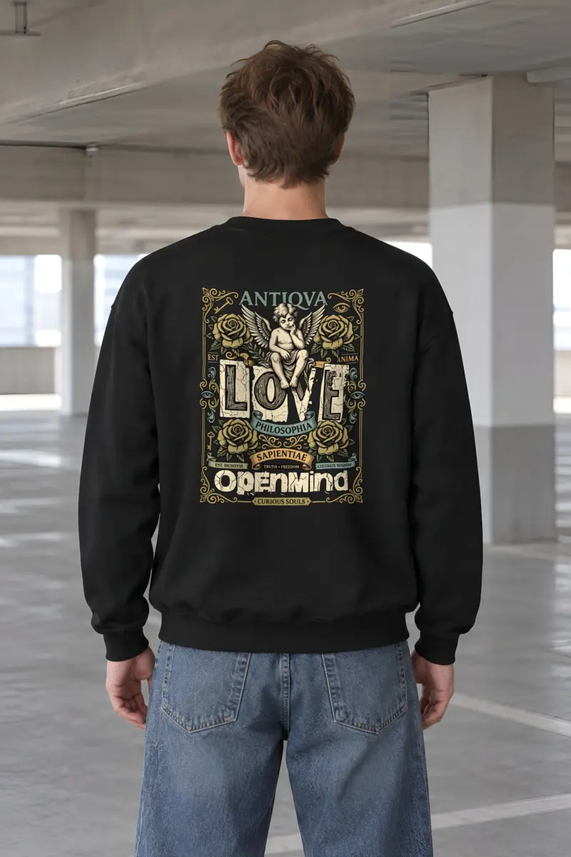 "Cherub Love Philosophy" Heavy Blend Unisex Crewneck Sweatshirt