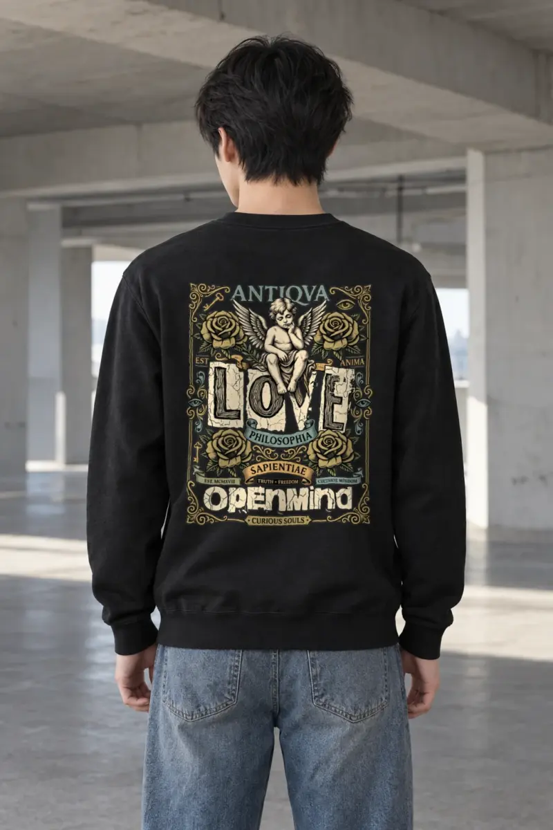 "Cherub Love Philosophy" Heavy Blend Unisex Crewneck Sweatshirt