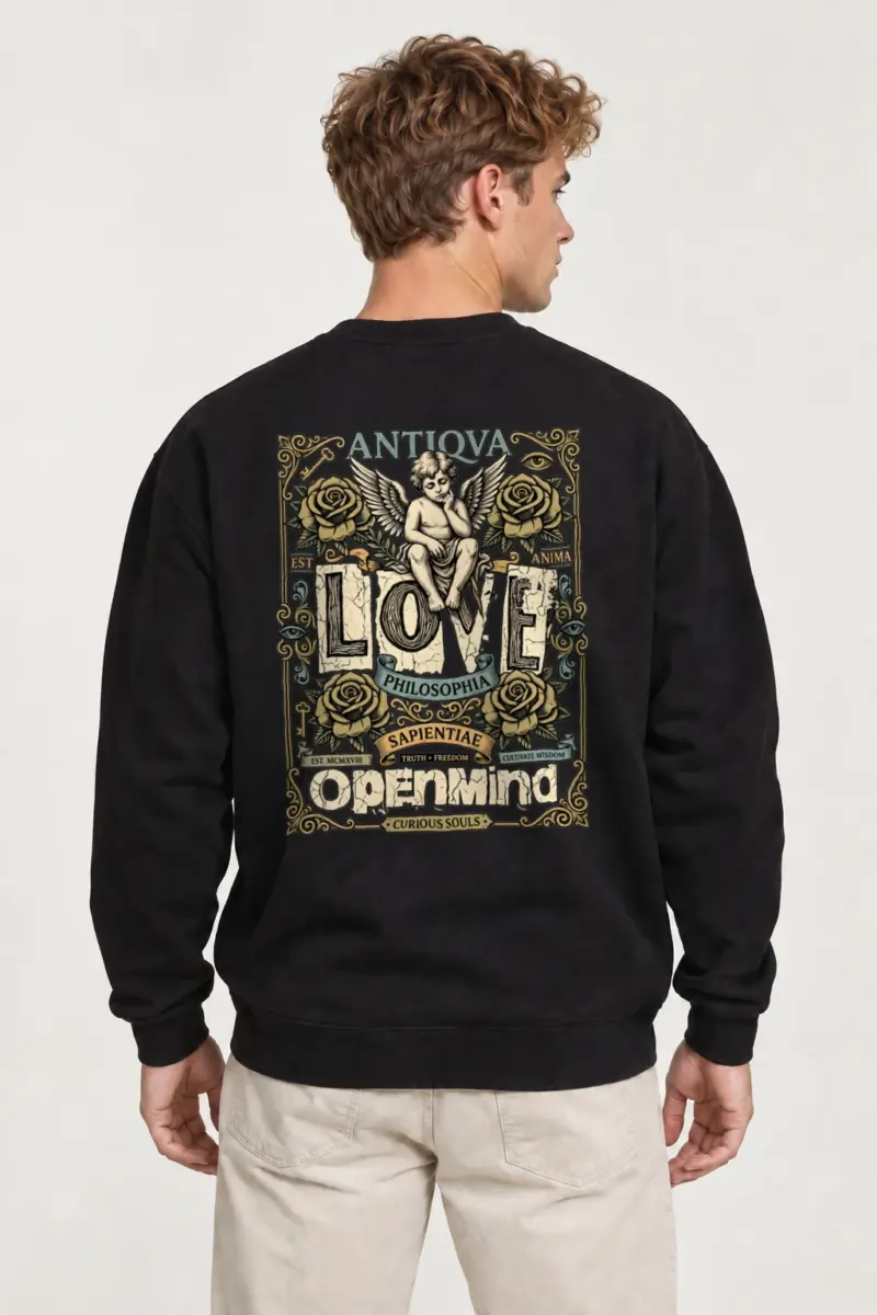 "Cherub Love Philosophy" Heavy Blend Unisex Crewneck Sweatshirt | Gildan 18000