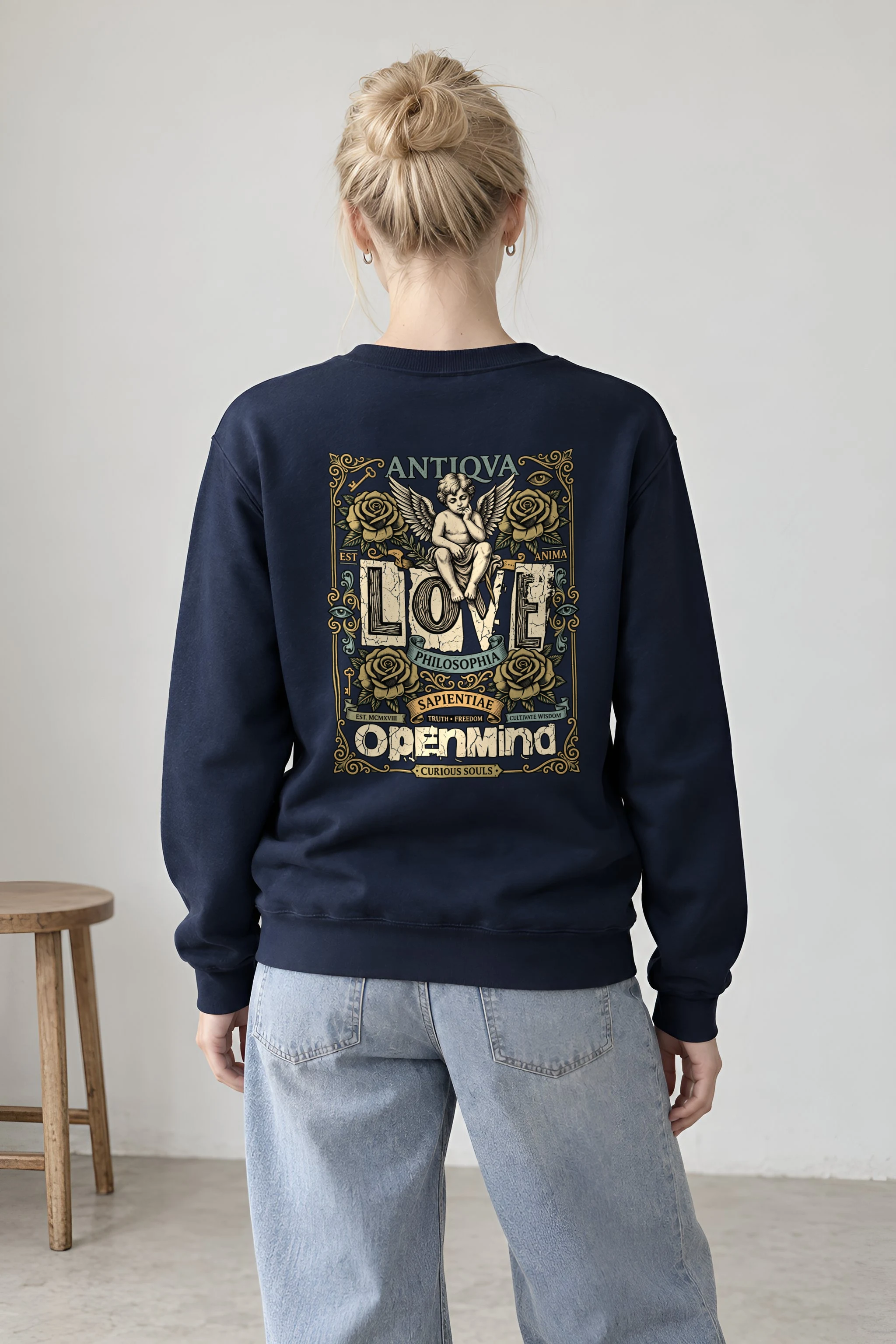 "Cherub Love Philosophy" 1 Crewneck Sweatshirt