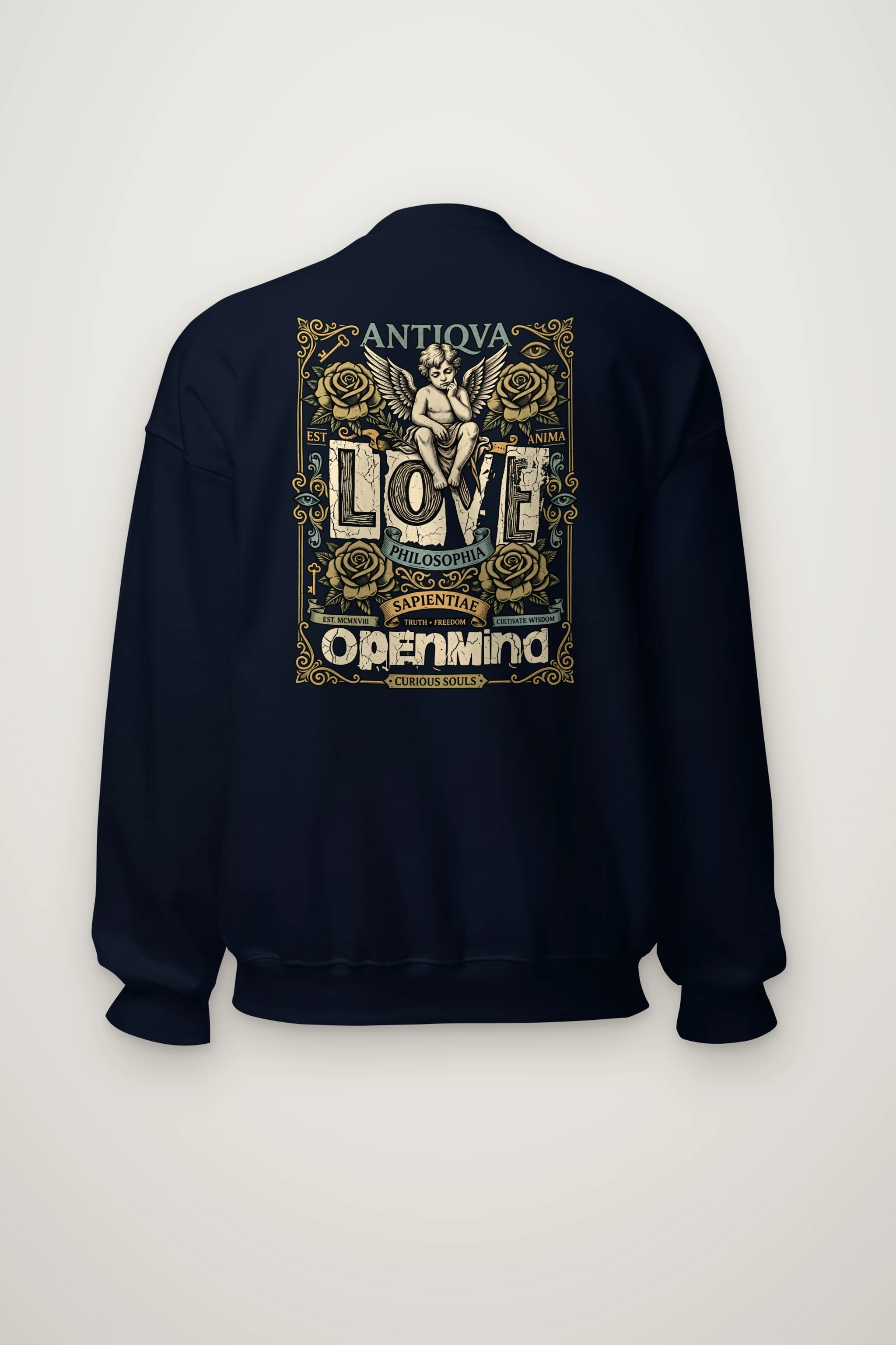 "Cherub Love Philosophy" Heavy Blend Unisex Crewneck Sweatshirt