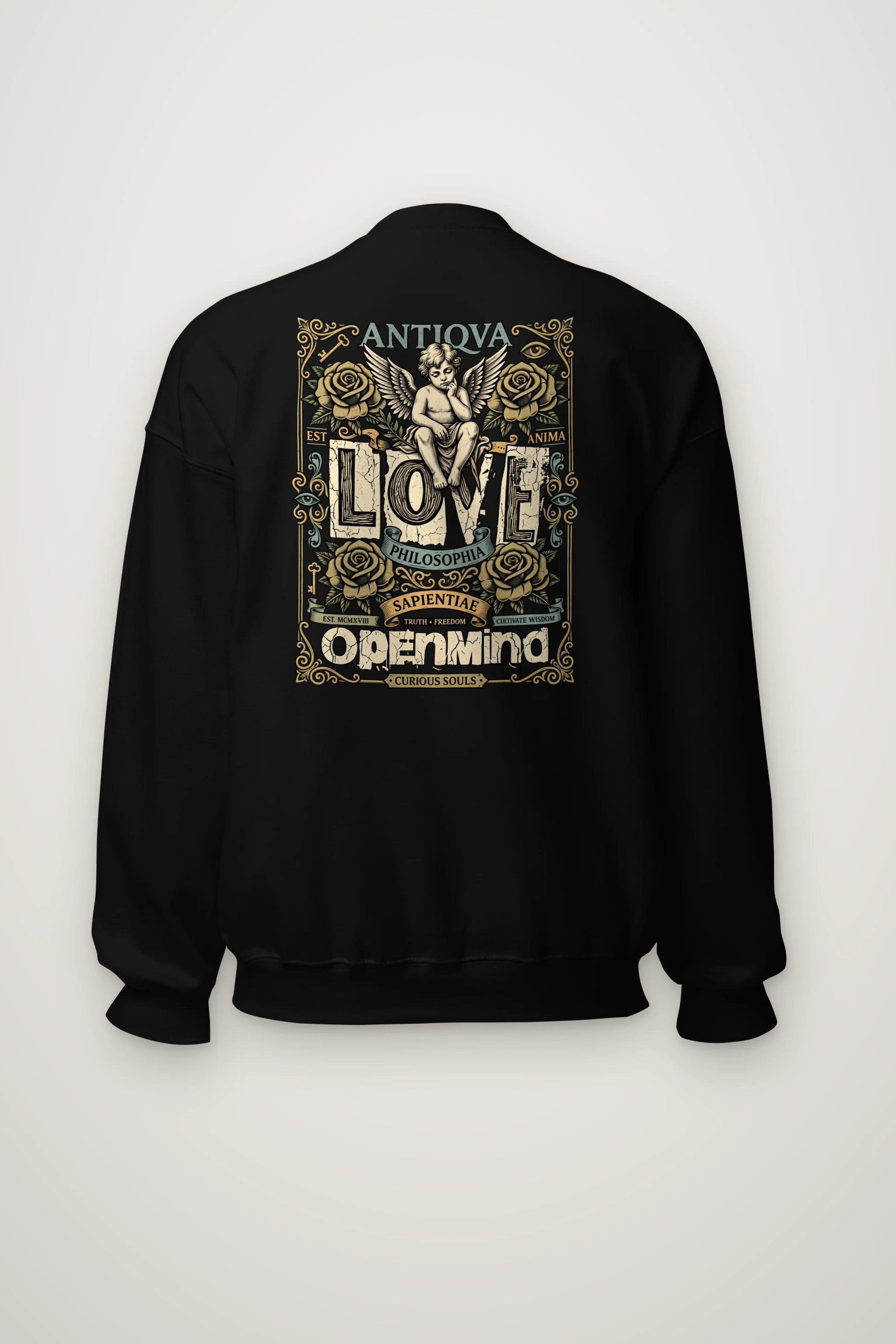"Cherub Love Philosophy" Heavy Blend Unisex Crewneck Sweatshirt