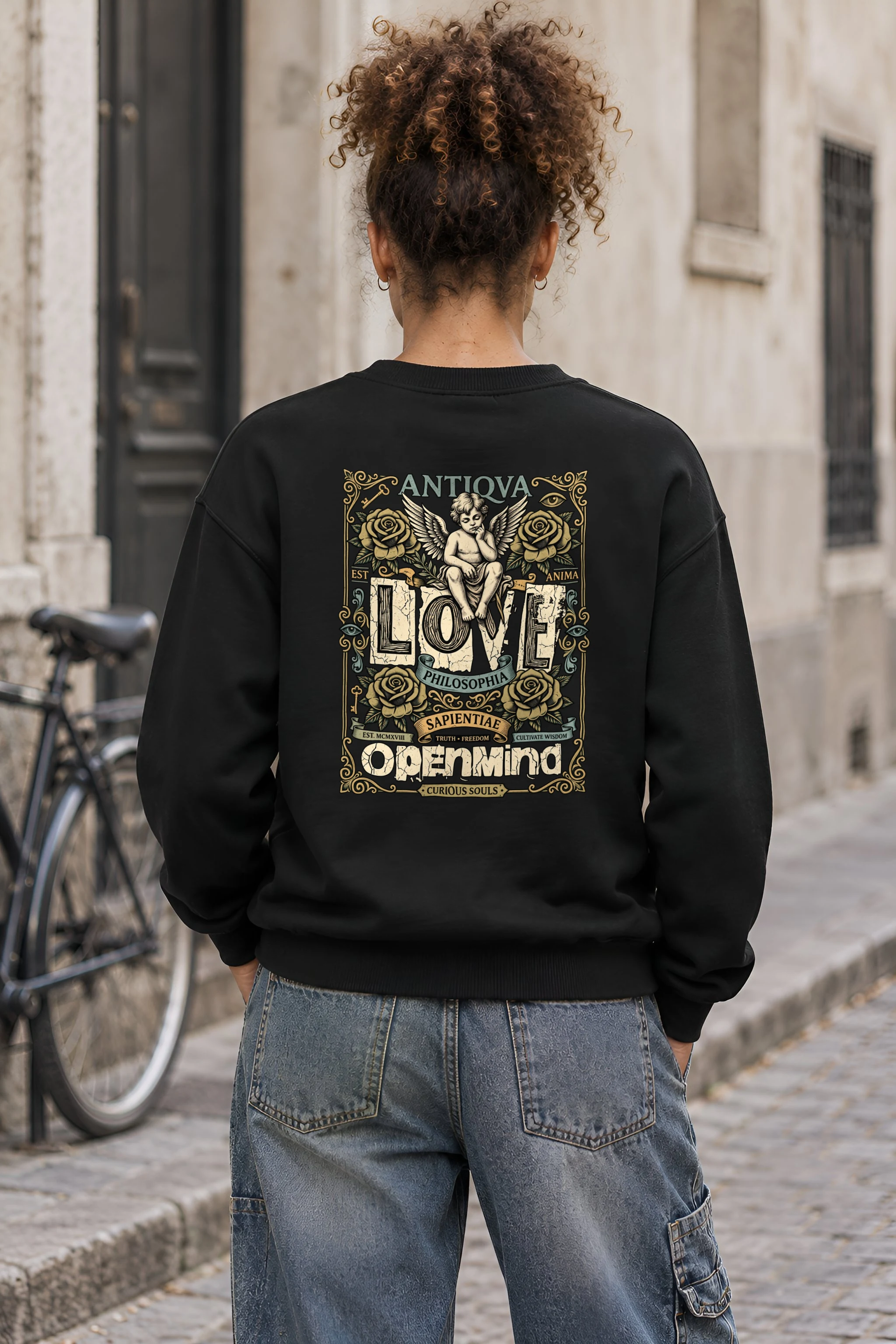 "Cherub Love Philosophy" 1 Crewneck Sweatshirt