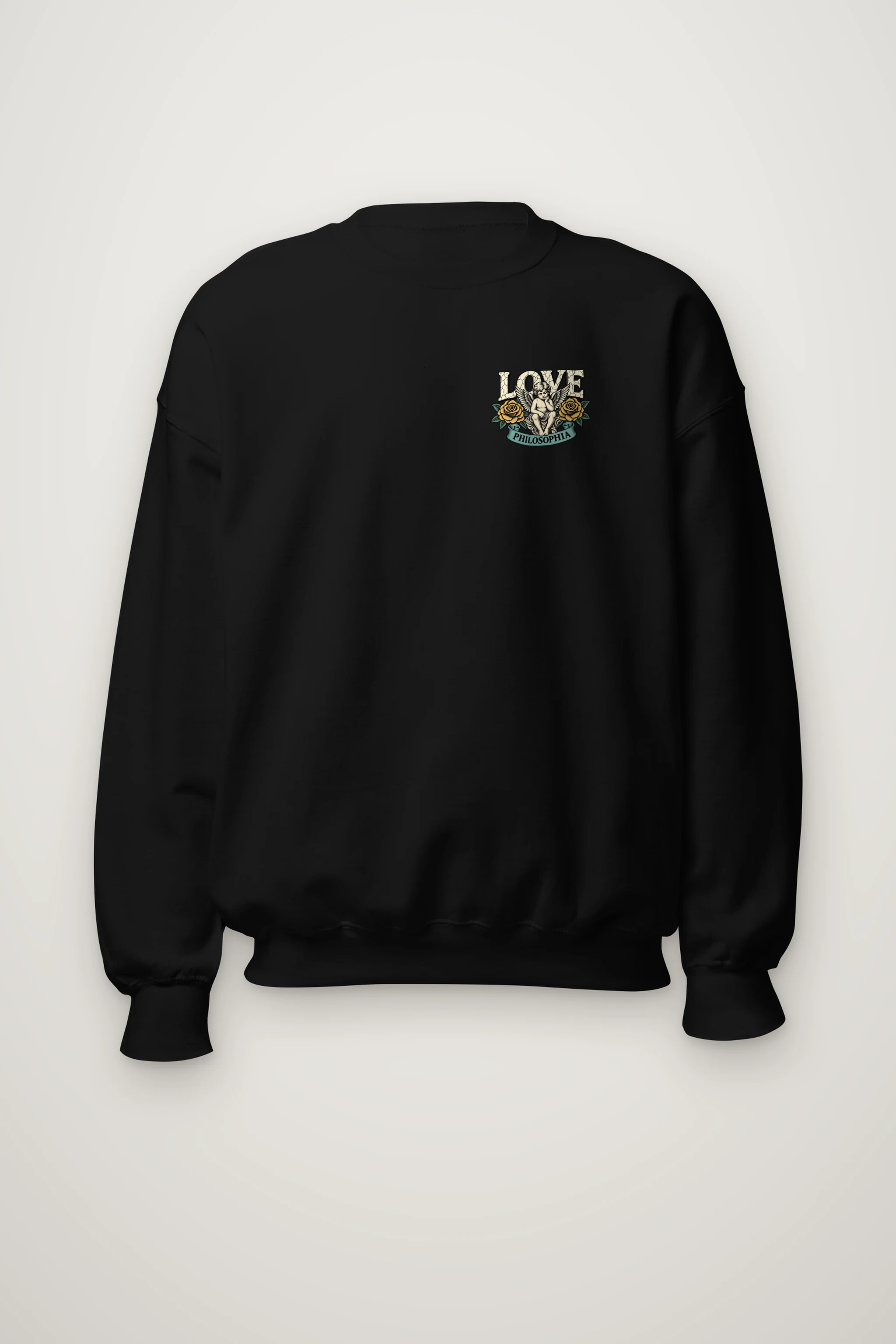 "Cherub Love Philosophy" Heavy Blend Unisex Crewneck Sweatshirt