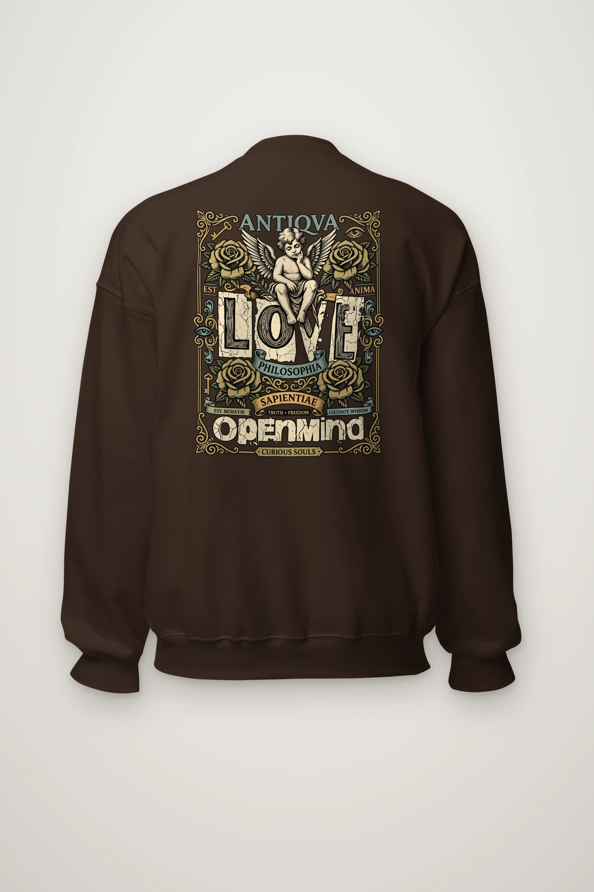 "Cherub Love Philosophy" Heavy Blend Unisex Crewneck Sweatshirt